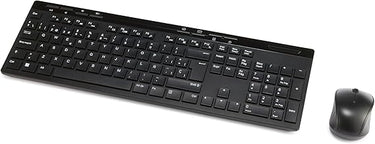 Amazon Basics Combo de Teclado y Ratón Inalámbricos de Tamaño Completo, Receptor USB de 2.4 GHz, (Teclado Español, Negro)